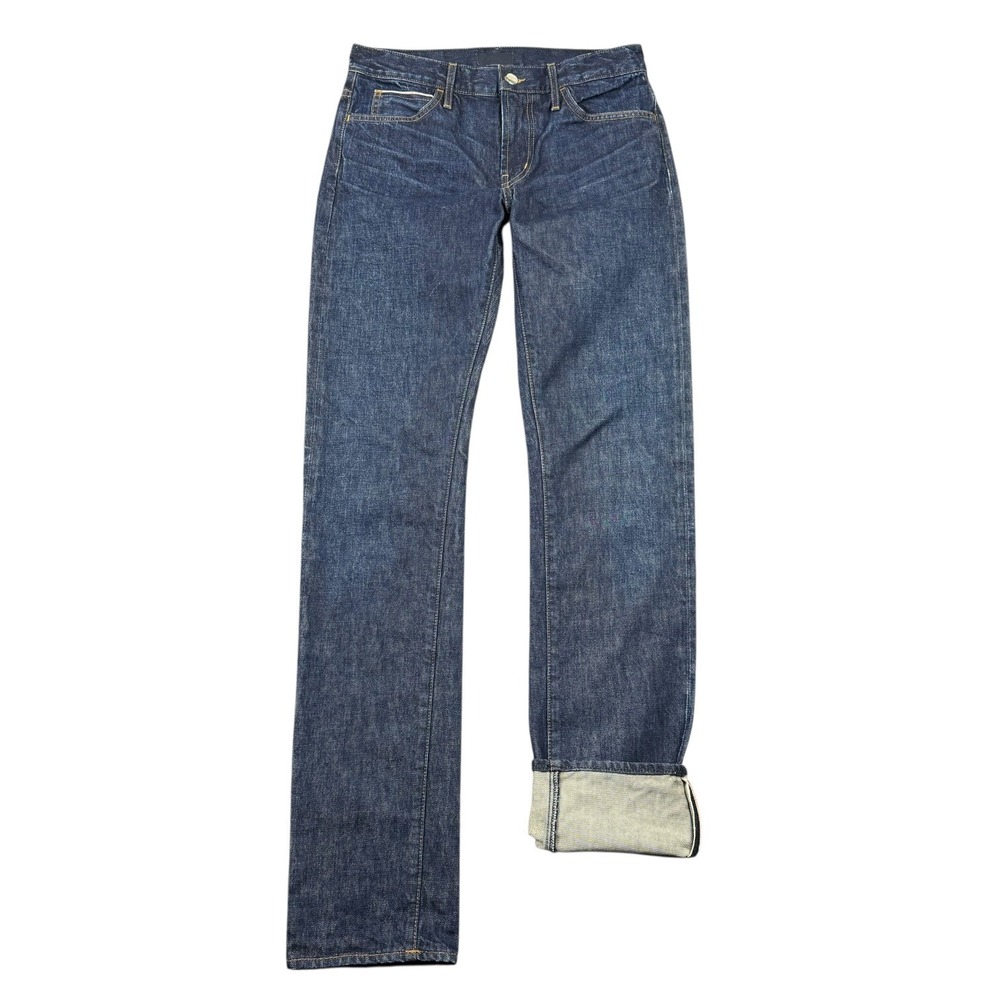Koral Selvedge Jeans Men 30x36 Blue Dark Wash Indigo Denim Straight Leg USA Made